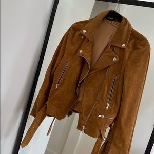 AZALEA | Faux Suede Moto Jacket